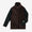 ボア×ウールブークレ ZIP UP N.W BIKEブルゾン／ダークブラウン×ブラック