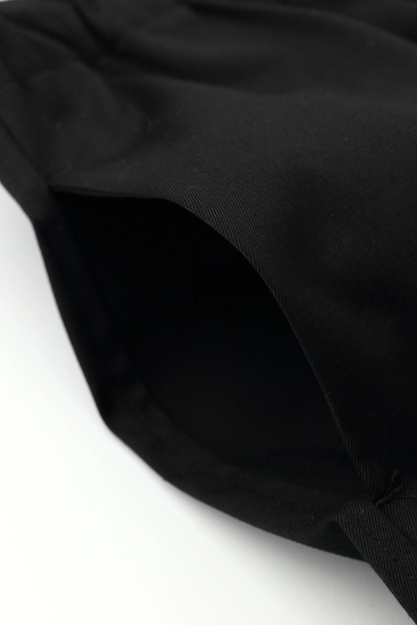 [Expédition prévue vers le 10 mars] Pantalon cargo en tissu chino stretch/Noir x SO-SU-U