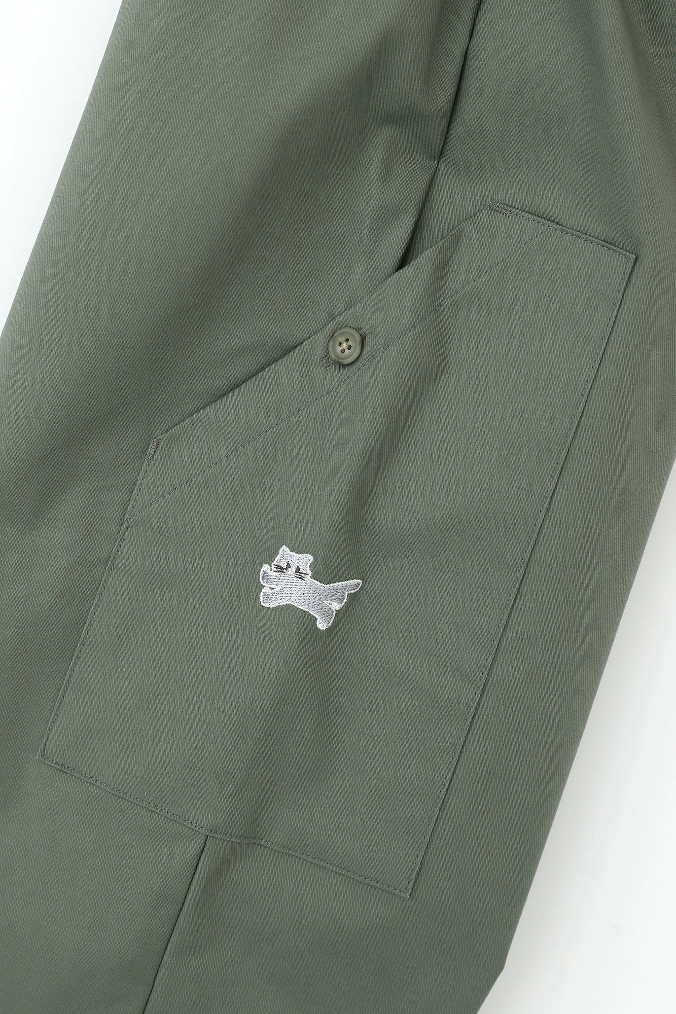 [Versand voraussichtlich um den 10. März] Dobby Twill Stretch BIKE Stuteco/Olivgrün