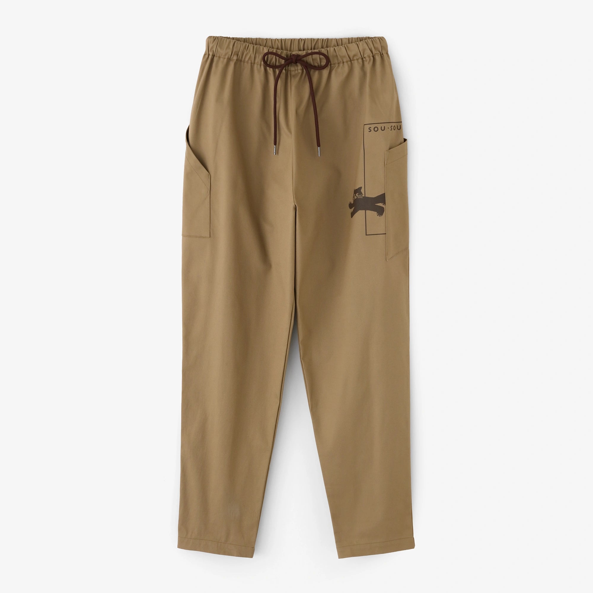 Stretch Chino Cloth escape BIKE Steteco Full Length / Camel