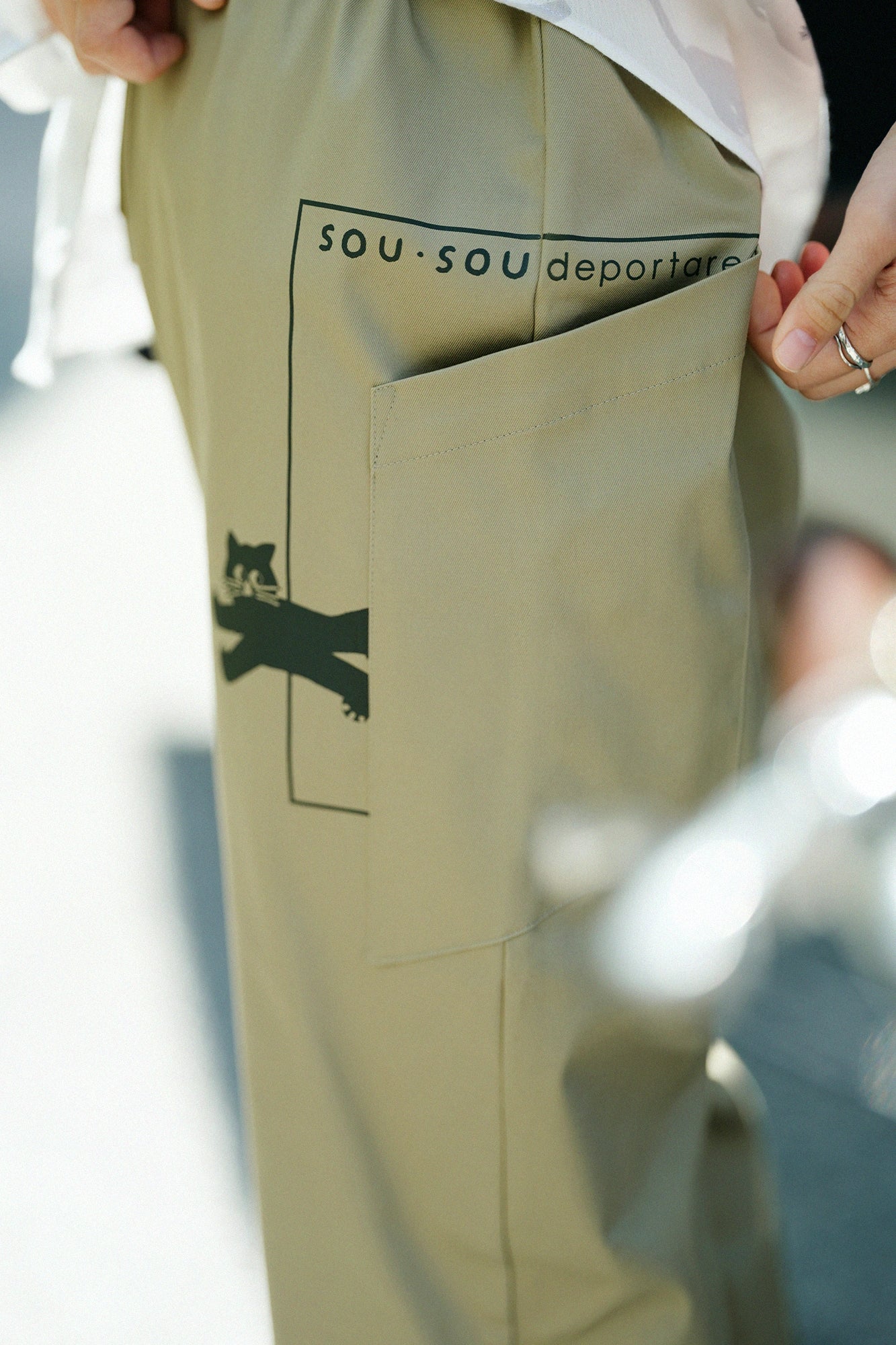 Stretch Chino Cloth escape BIKE Steteco Full Length / Sage Green
