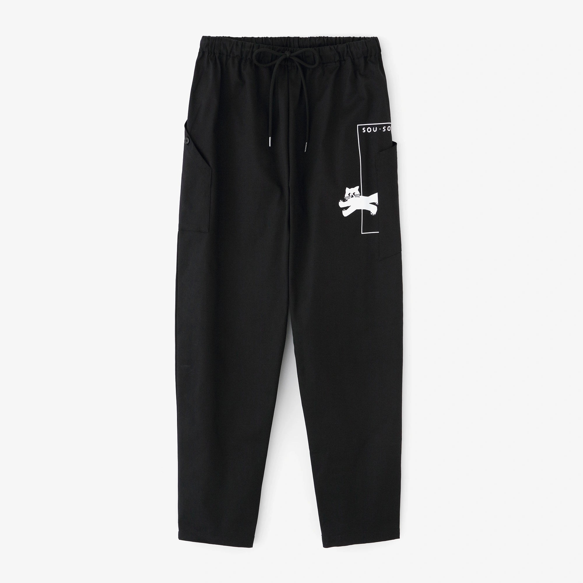 Stretch Chino Cloth escape BIKE Steteco Full Length／Black