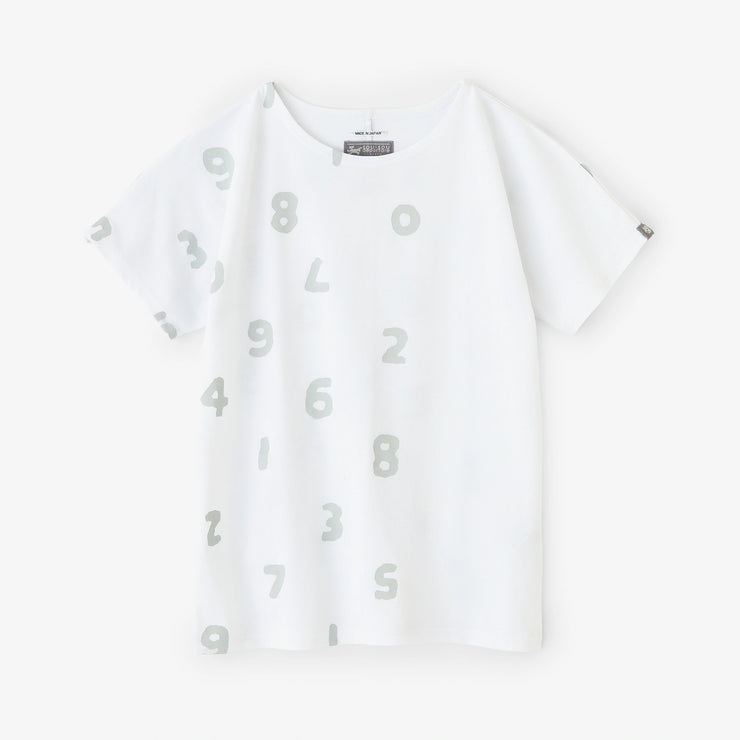 C/CM(R) Kanoko Seed Stitch Die-cut T-shirt / SO-SU-U Up and Downand Blank White