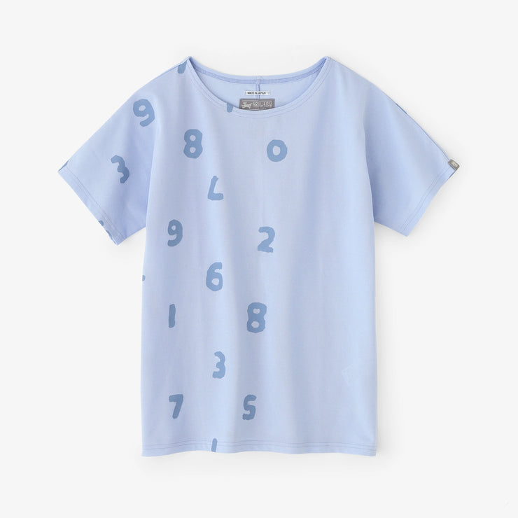 C/CM(R) Kanoko Seed Stitch Die-cut T-shirt / SO-SU-U Up and Downand Blank Sky Blue