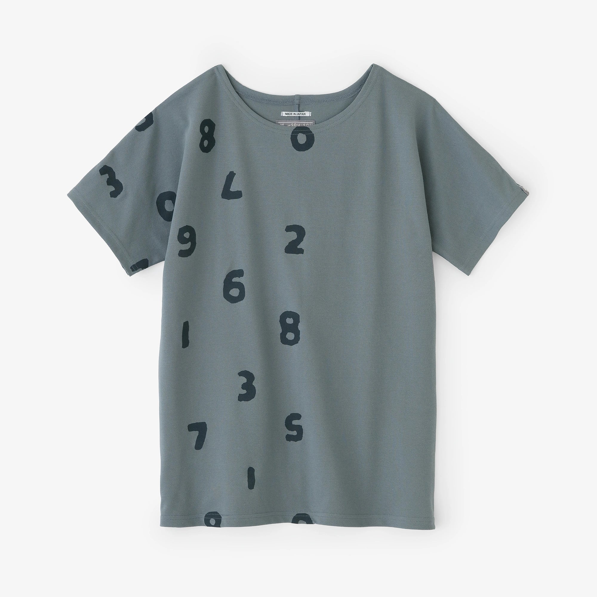 [Versand voraussichtlich um den 28. April] C/CM(R) Kanoko gestricktes gestanztes T-Shirt/SO-SU-U Ober- und Unterseite sowie Ränder stahlblau
