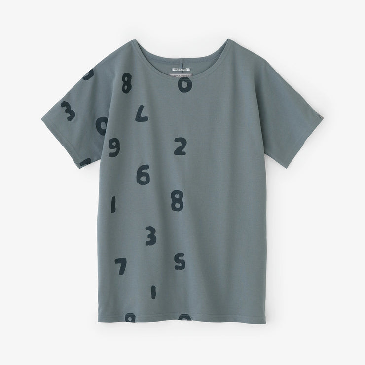 C/CM(R) Kanoko Seed Stitch Die-cut T-shirt / SO-SU-U Up and Downand Blank Steel Blue