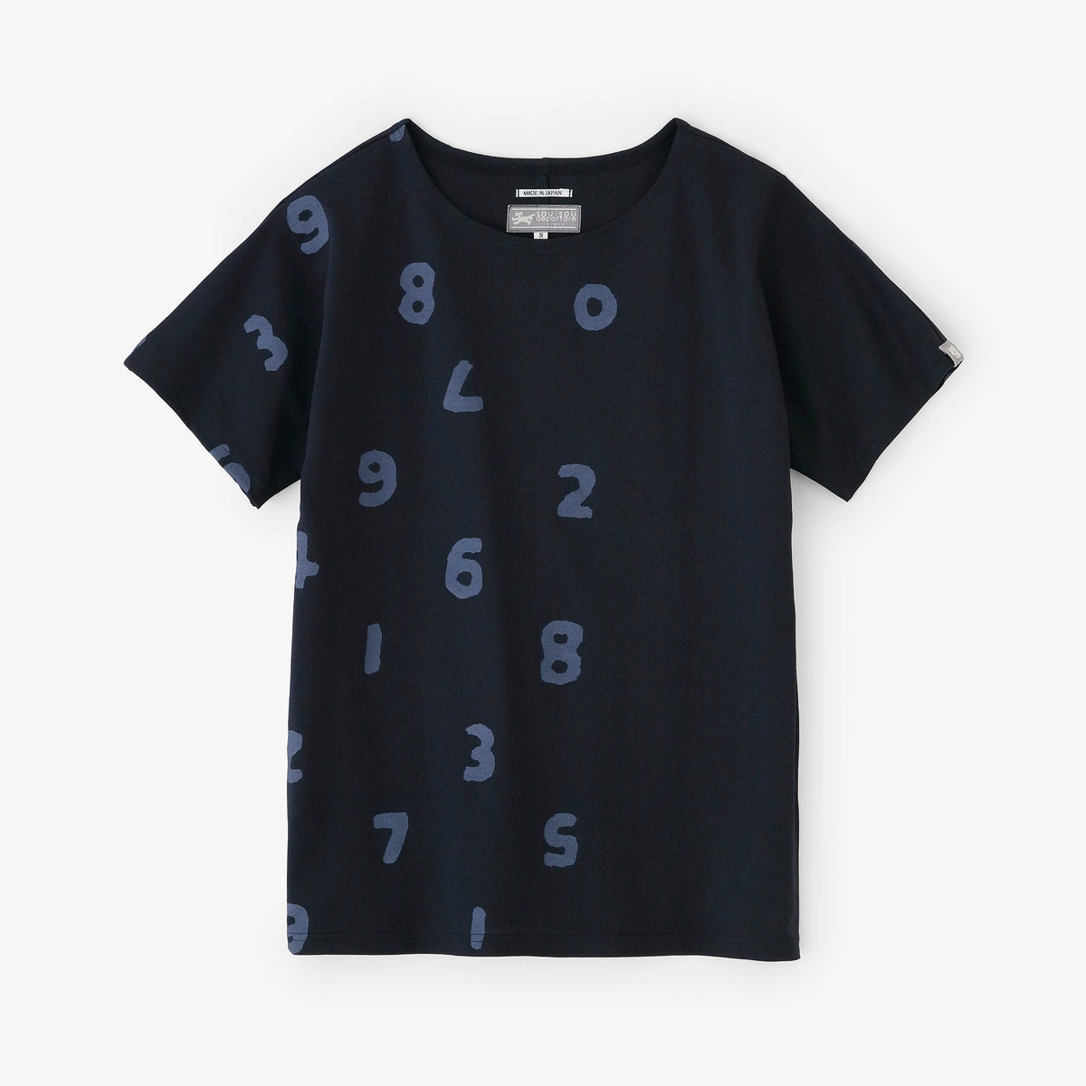 [Versand voraussichtlich um den 28. April] C/CM(R) Kanoko gestricktes gestanztes T-Shirt/SO-SU-U Ober- und Unterseite sowie Ränder marineblau