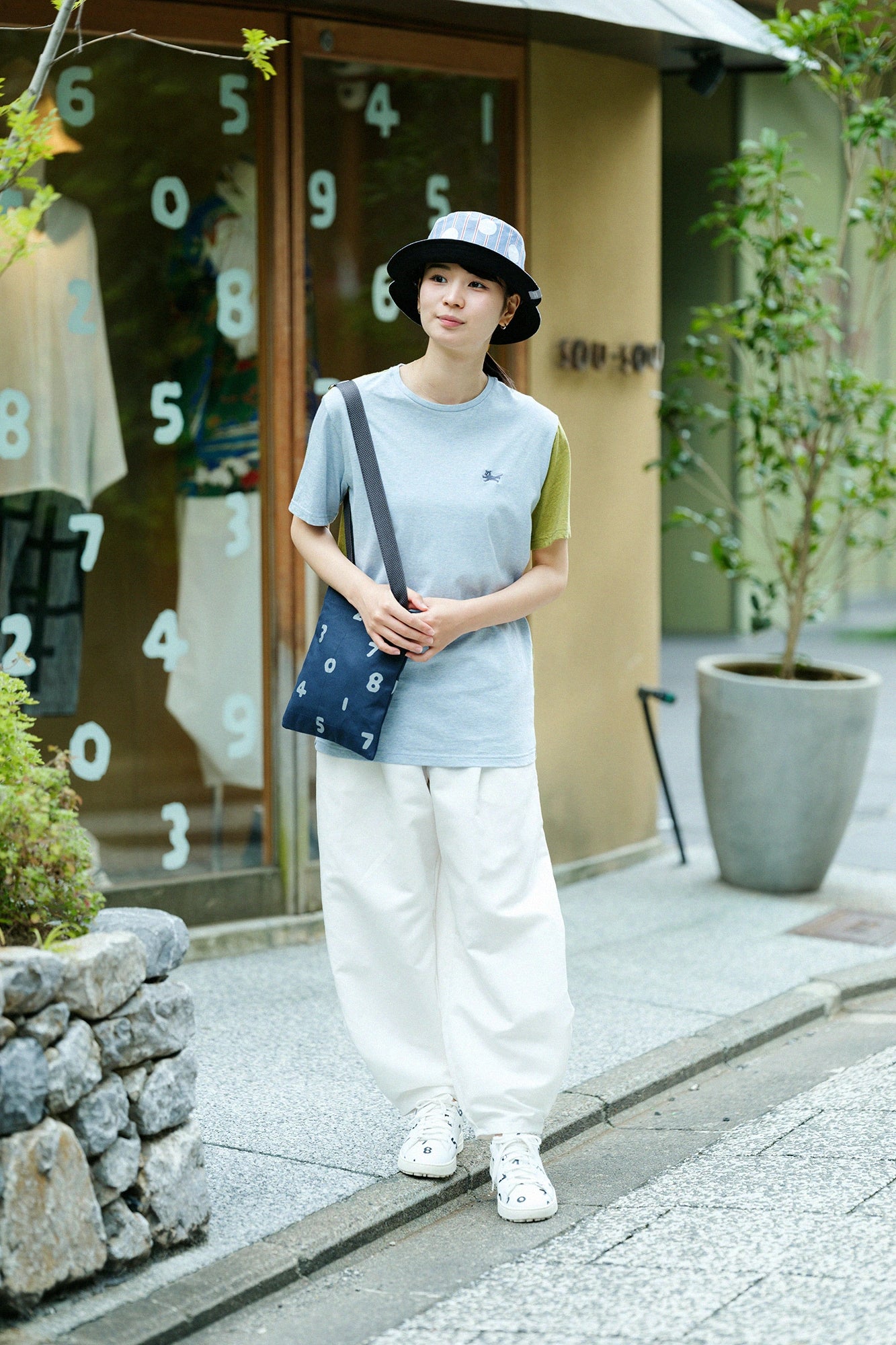 '身長：'162cm,'着用サイズ：'M,'※洗濯後寸法のものを着用'

