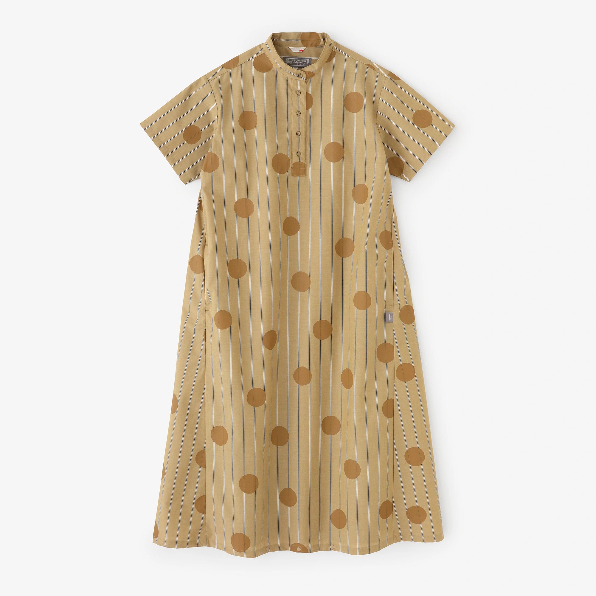 [Expédition prévue vers le 30 juin] Robe H.N.BIKE à rayures en coton biologique/Suigyoku Mara