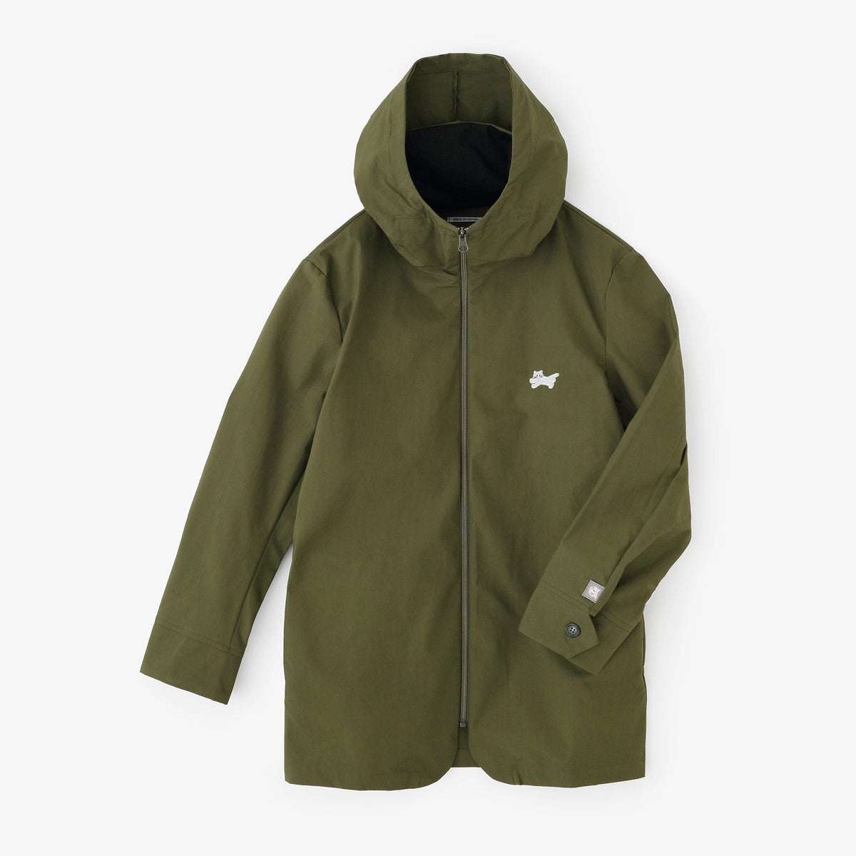 【10月上旬発送予定】ミリタリーリップストップ ZIP UP フードジャケット／オリーブグリーン
