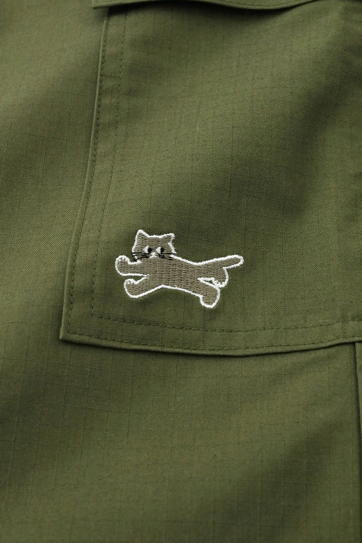 【มีกำหนดจัดส่งประมาณวันที่ 29 กันยายน】กางเกงควอเตอร์การ์โก้ MILITARY RIPSTOP / OLIVE GREEN 