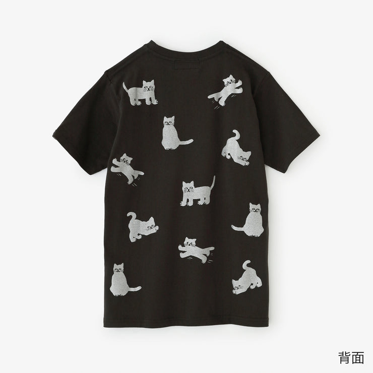 Cat Short Sleeve T-shirt [5.0] / Smoke Black