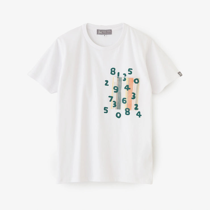 【6月30日頃発送予定】半袖 ポケットTシャツ[5.0]／ホワイト×SO-SU-U昆（こん）