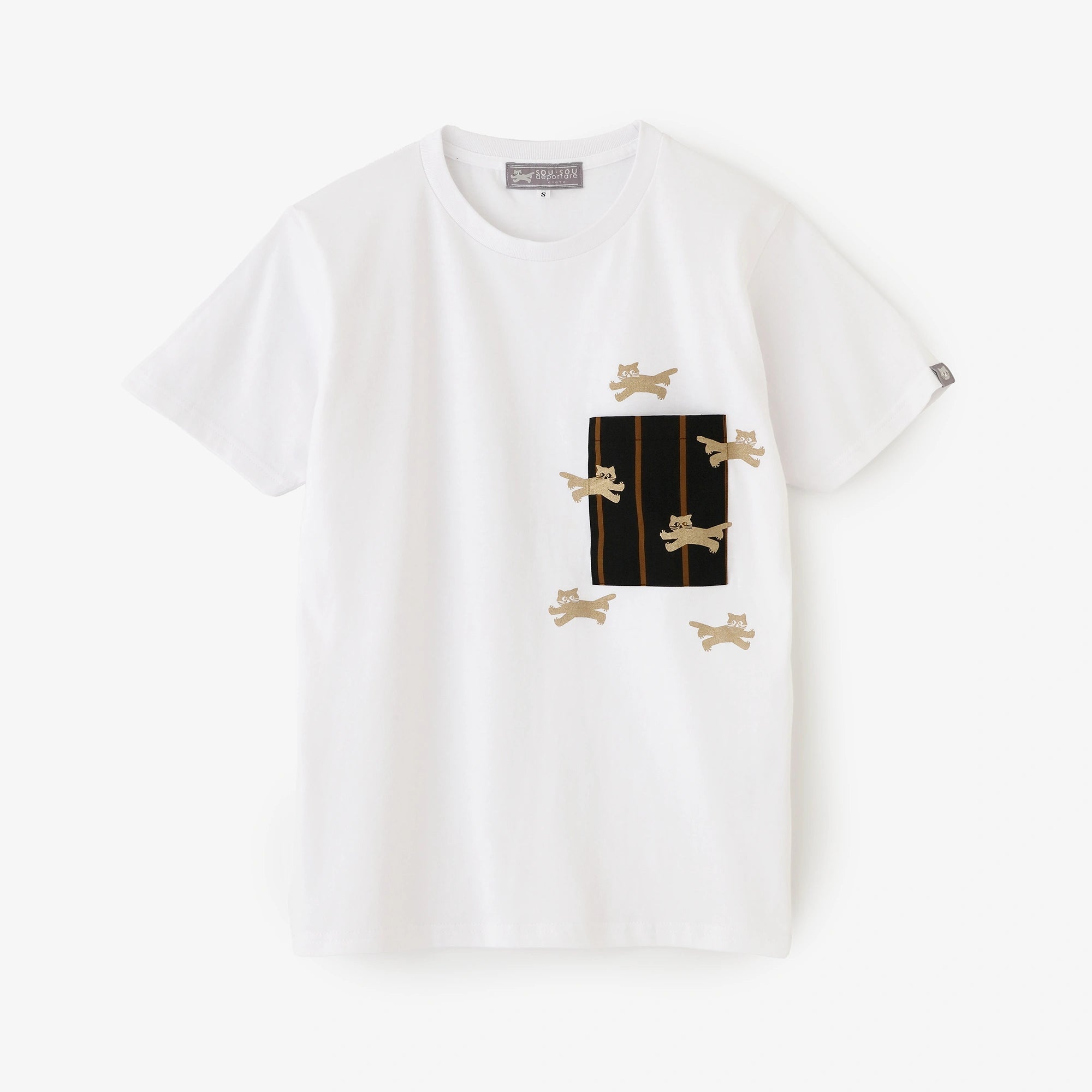 【Ships ard. 6/30】Short Sleeve Pocket T-shirt[5.0]／White×Cat Sprint