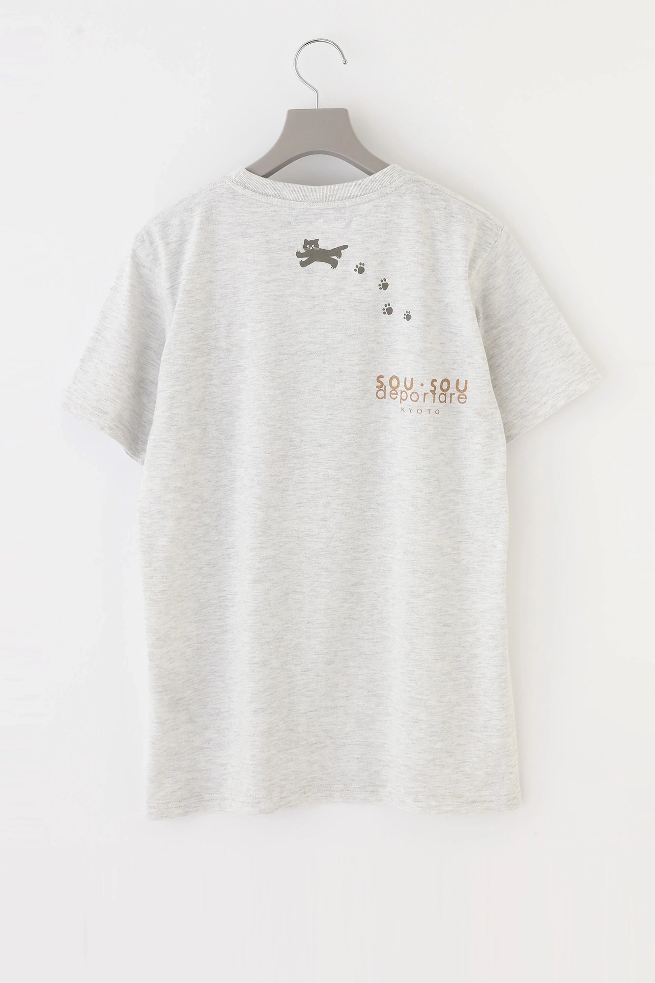 【6月30日頃発送予定】depoニャン 半袖Tシャツ[5.0]／アイボリー