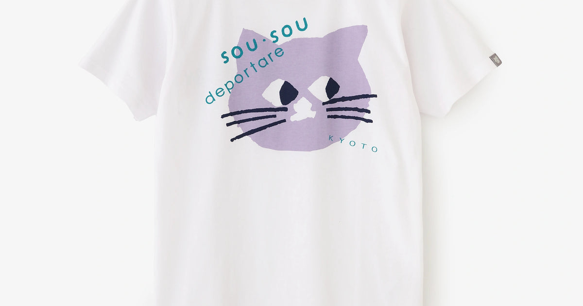 6月30日頃発送予定】depoニャン 半袖Tシャツ[5.0]／ホワイト