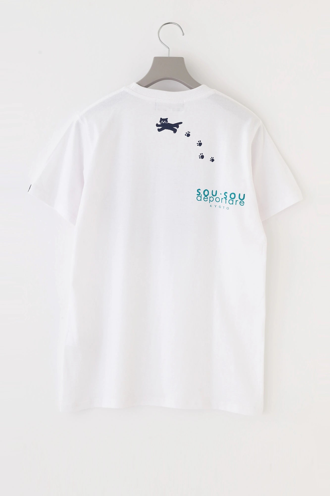 【6月30日頃発送予定】depoニャン 半袖Tシャツ[5.0]／ホワイト