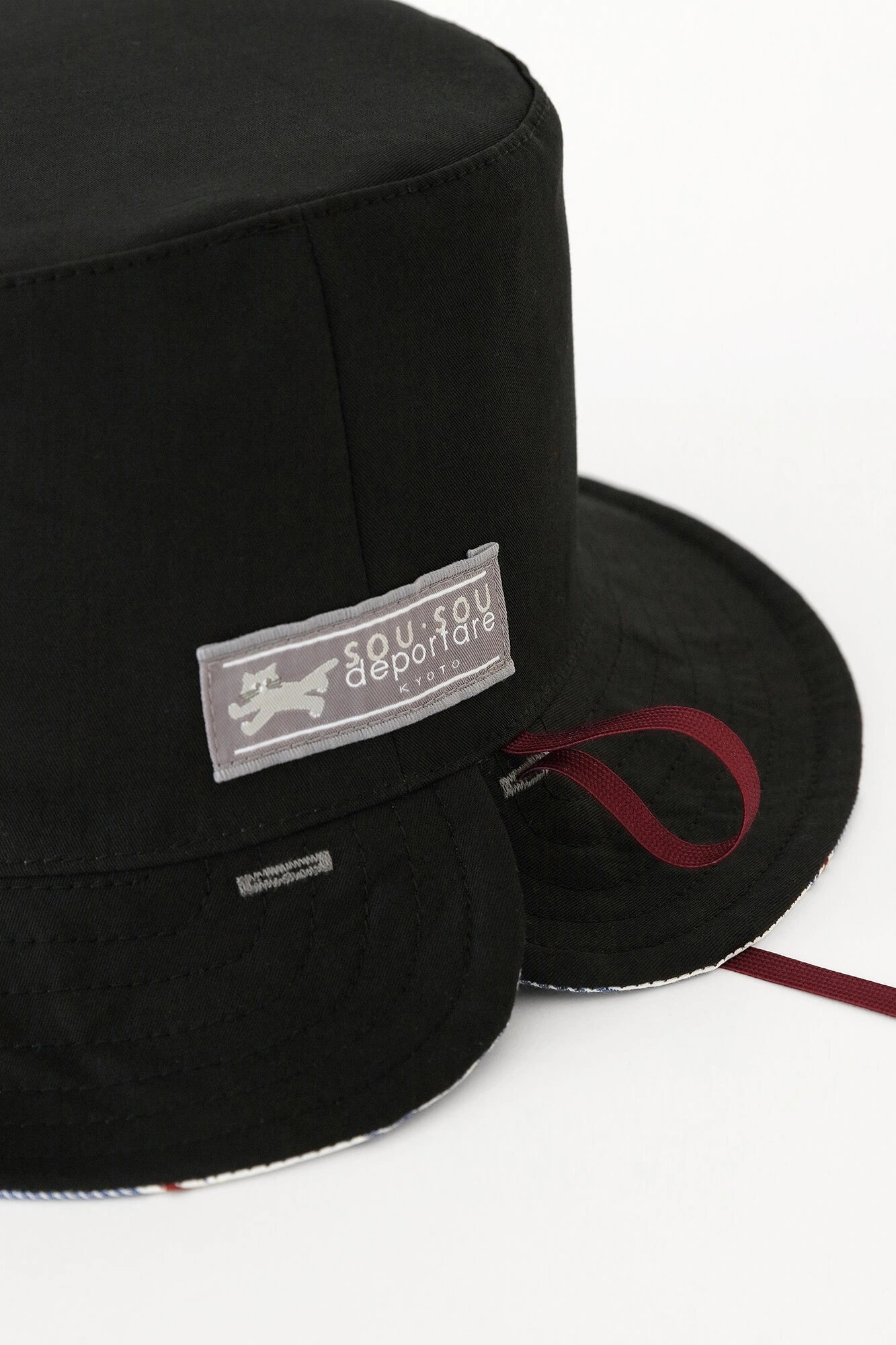 【3월 10일경 발송 예정】 새틴 스트라이프 리버시블 BIKE HAT／스이교쿠 청청