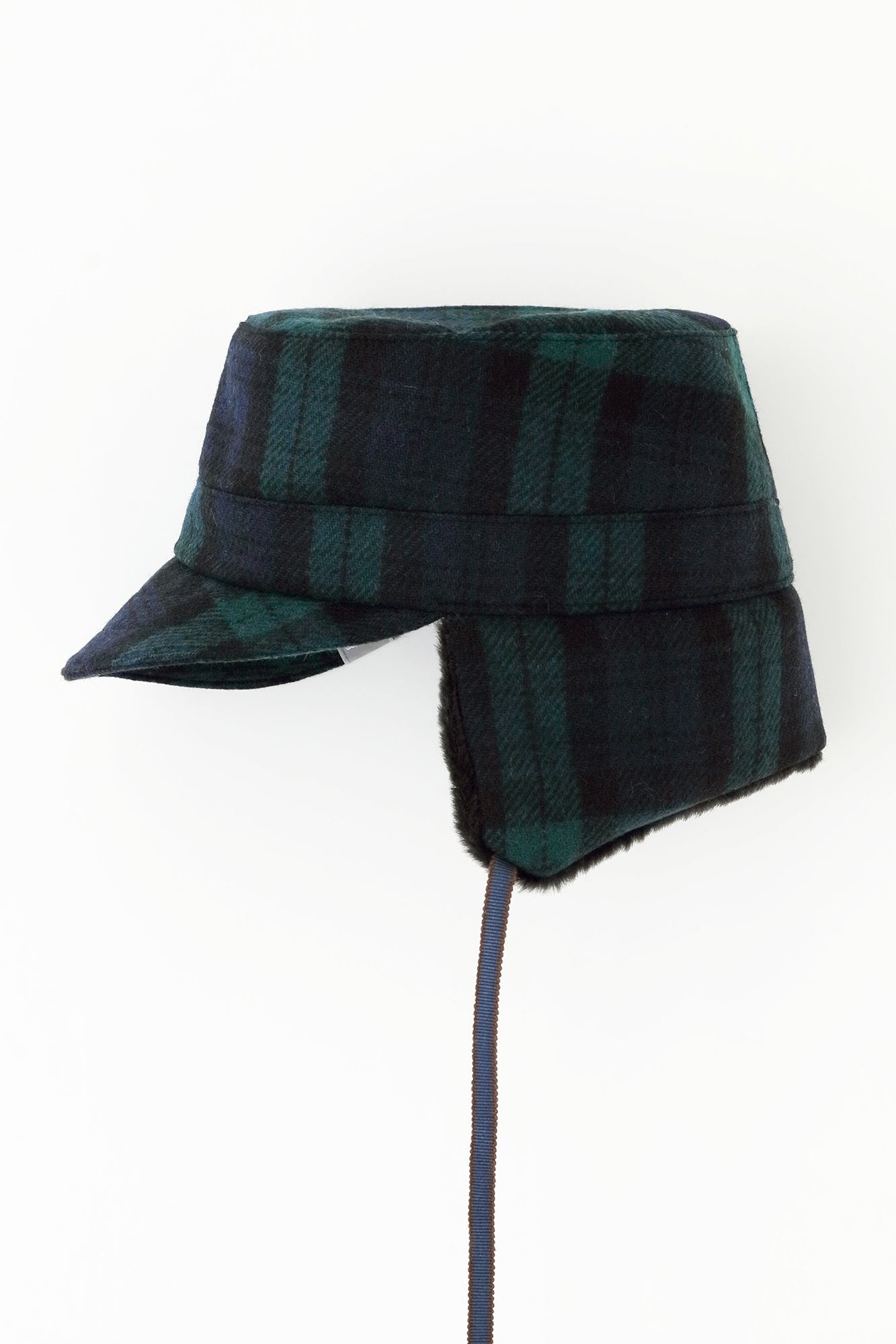 Bishu Tweed Boa BIKE CAP／Black Watch Tantan×SO-SU-U