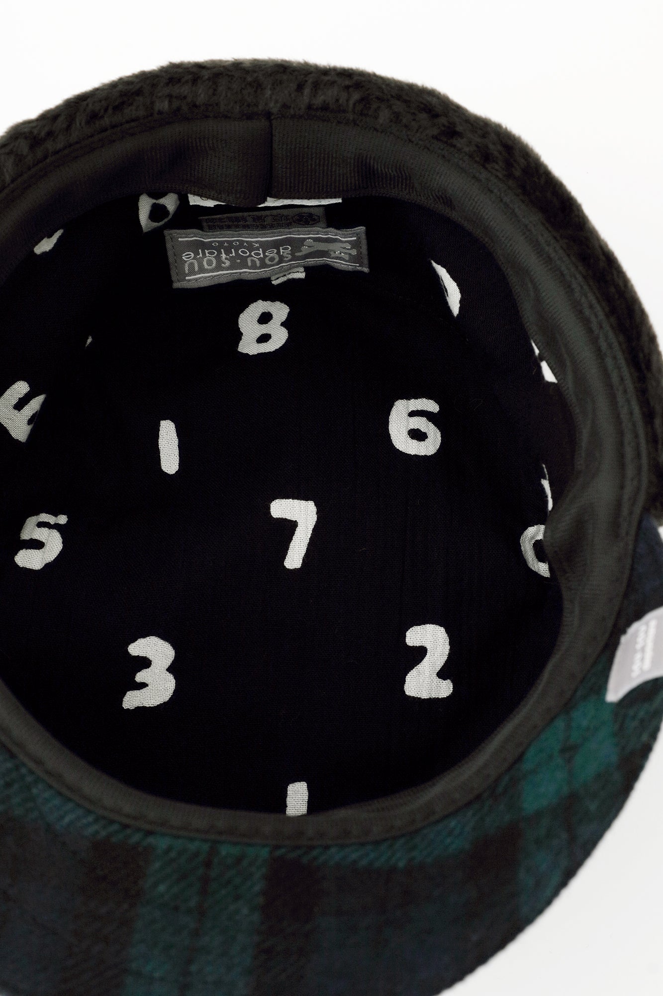 Bishu Tweed Boa BIKE CAP／Black Watch Tantan×SO-SU-U