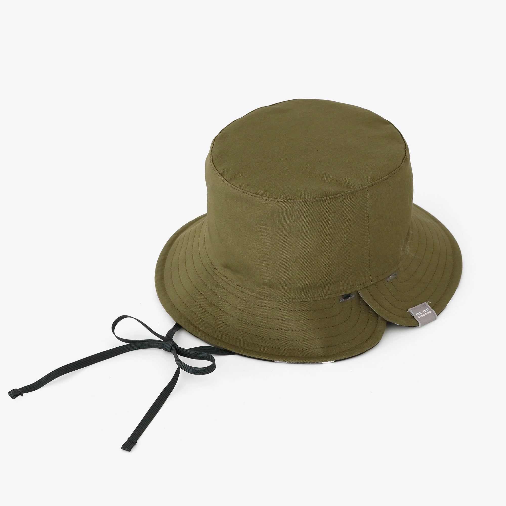 [Expédition prévue vers le 28 avril] CHAPEAU DE VÉLO réversible en sergé extensible/KPD Gris Ombre
