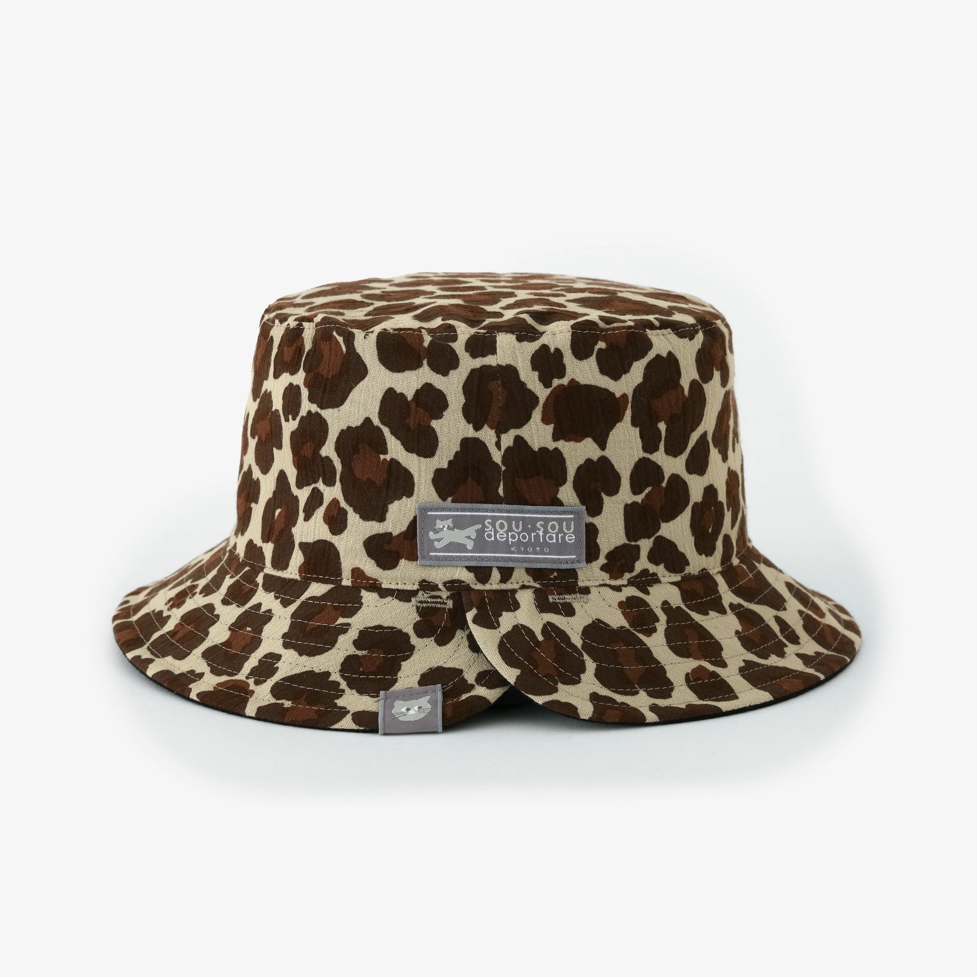 【6/30左右发送】高岛缩棉20/20 双面用BIKE HAT／depo leopard Daylight