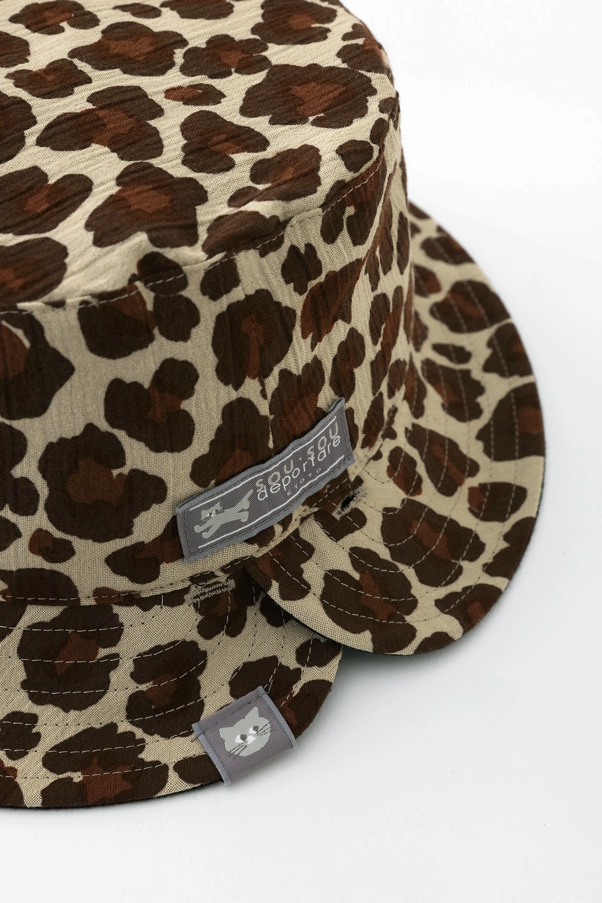 【6/30左右发送】高岛缩棉20/20 双面用BIKE HAT／depo leopard Daylight