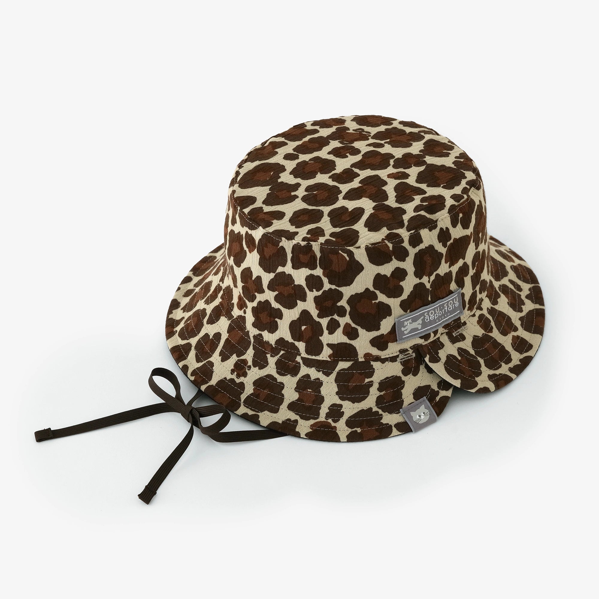 【6/30左右发送】高岛缩棉20/20 双面用BIKE HAT／depo leopard Daylight