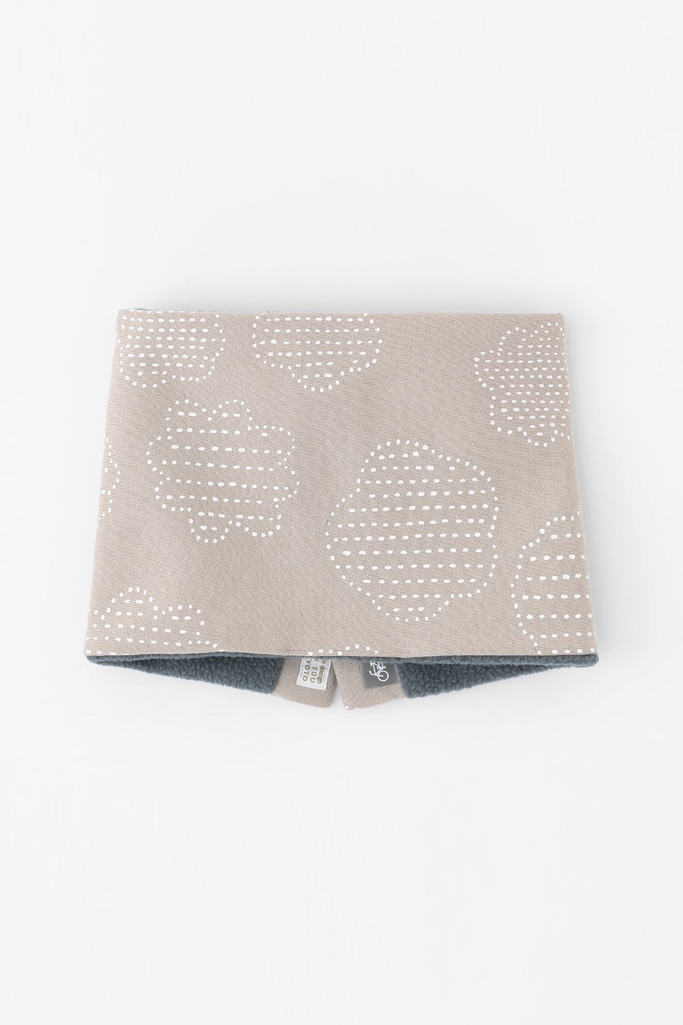 雙面用 BIKE短圍巾／青花 米色