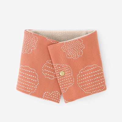 雙面用 BIKE短圍巾／青花 鮭魚粉