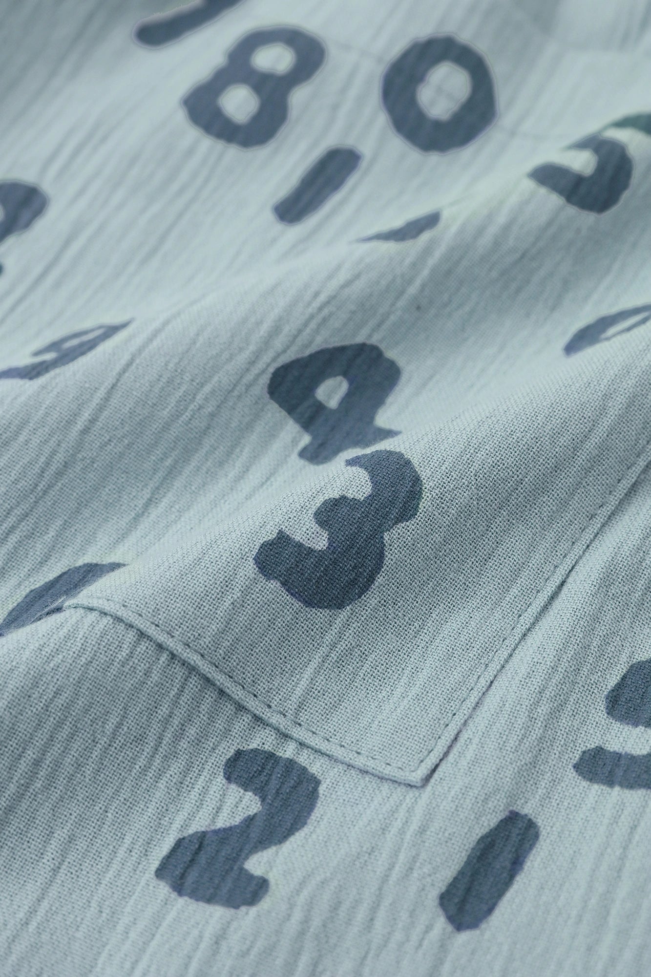 Chizimi Cotton 20/20 Easy Tapered Pants／Pale Greyish Blue