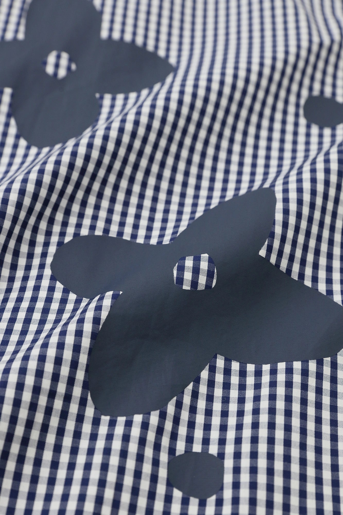 [Versand voraussichtlich um den 17. März] Extralanges Grand-Hemd-Kleid aus Baumwolle R.H/Yamahanakaze marineblau kariert