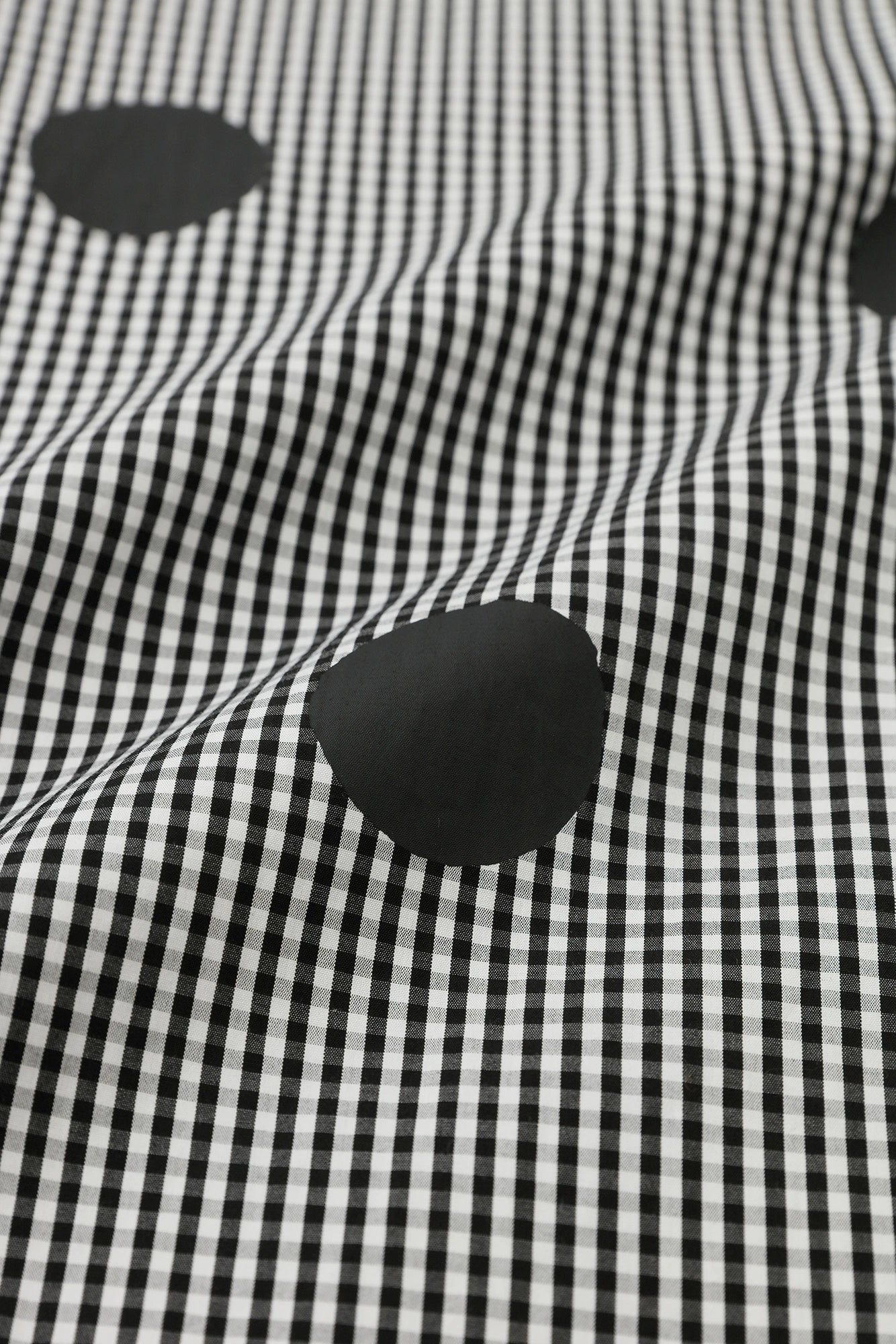 [Versand voraussichtlich um den 17. März] Superlanges Baumwoll-Grand-Hemdkleid R.H/Suigyoku Mara Schwarz kariert