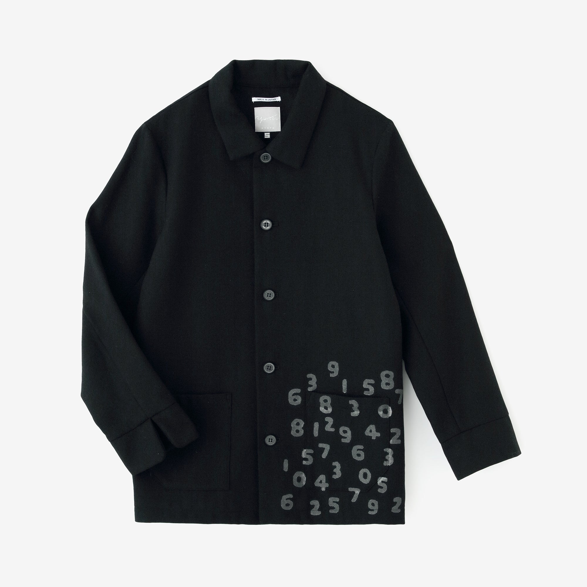 【預購】CORDURA® 耐磨羊毛 有領夾克／黑色（※預計於12月9日左右發貨）