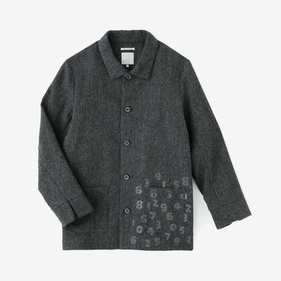 【預購】CORDURA® 耐磨羊毛 有領夾克／混深灰色（※預計於12月9日左右發貨）