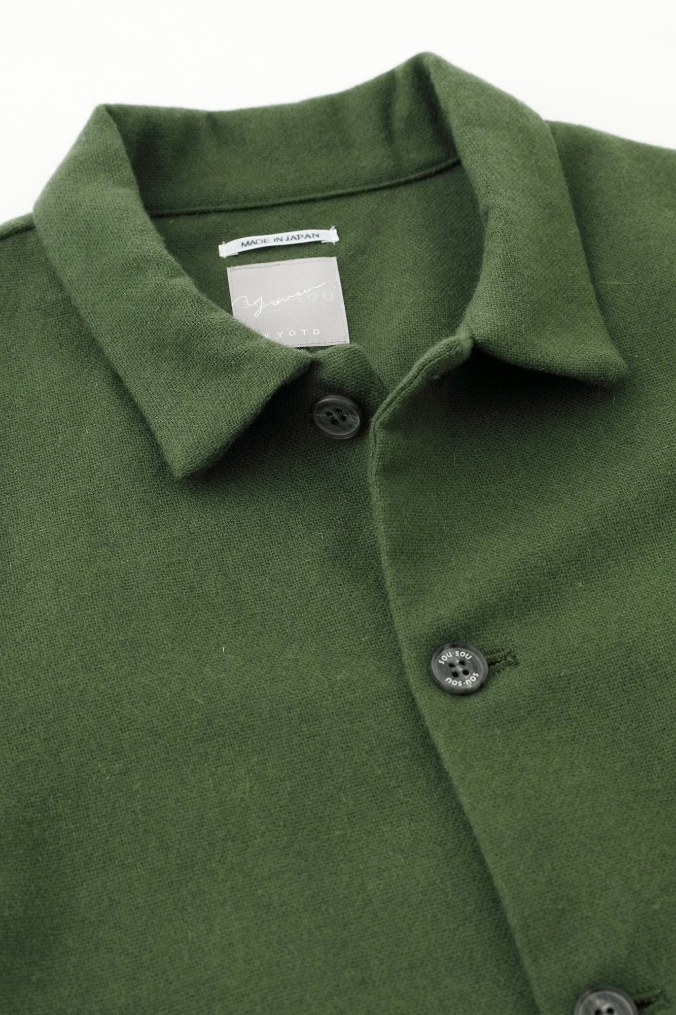 【預購】CORDURA® 耐磨羊毛 有領夾克／苔色（※預計於12月9日左右發貨）