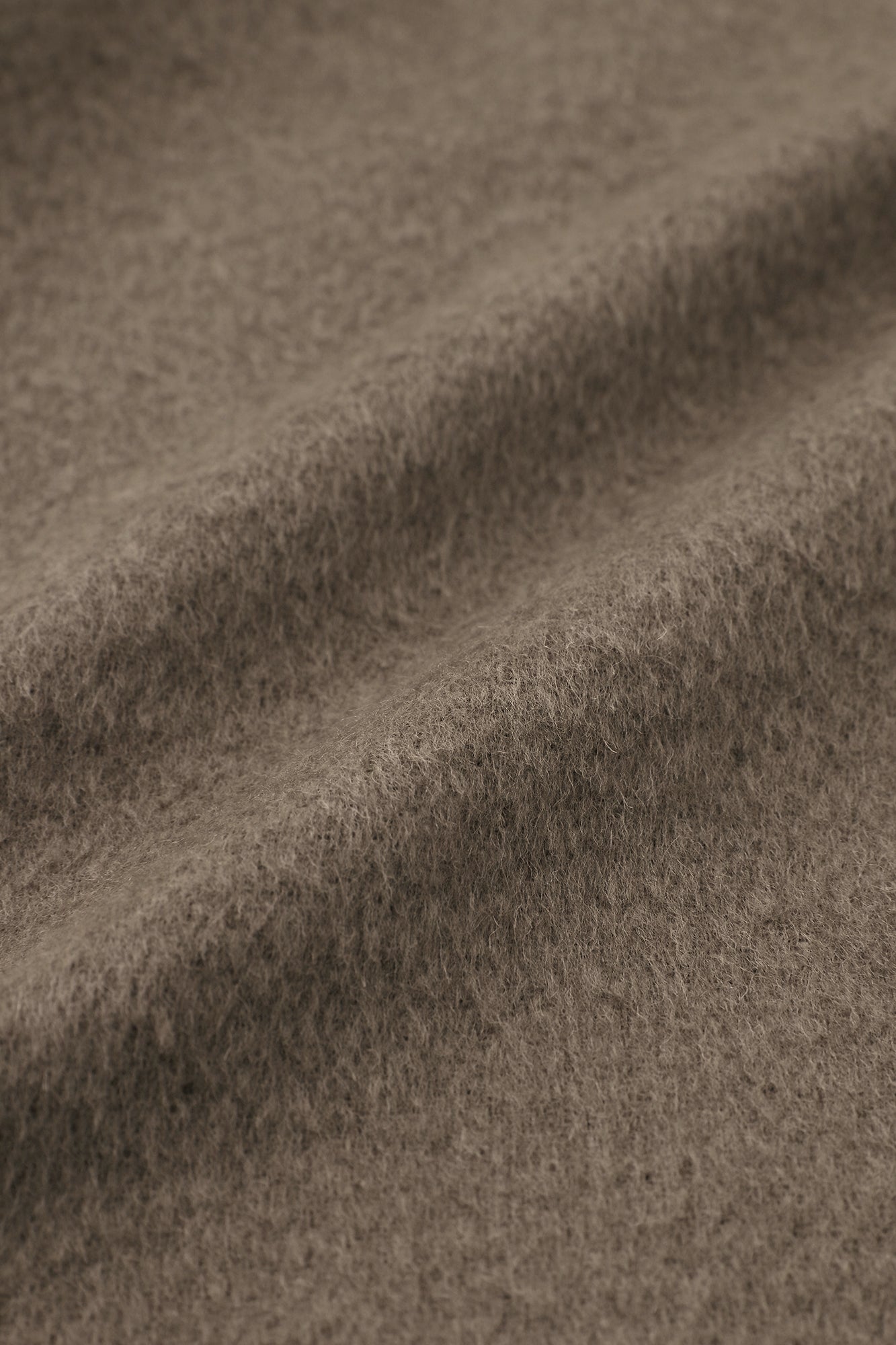 【預購】A.S 雙面羊毛 立領短外套／灰棕色×網代紋和SO-SU-U十數 昆（※預計於12月9日左右發貨）