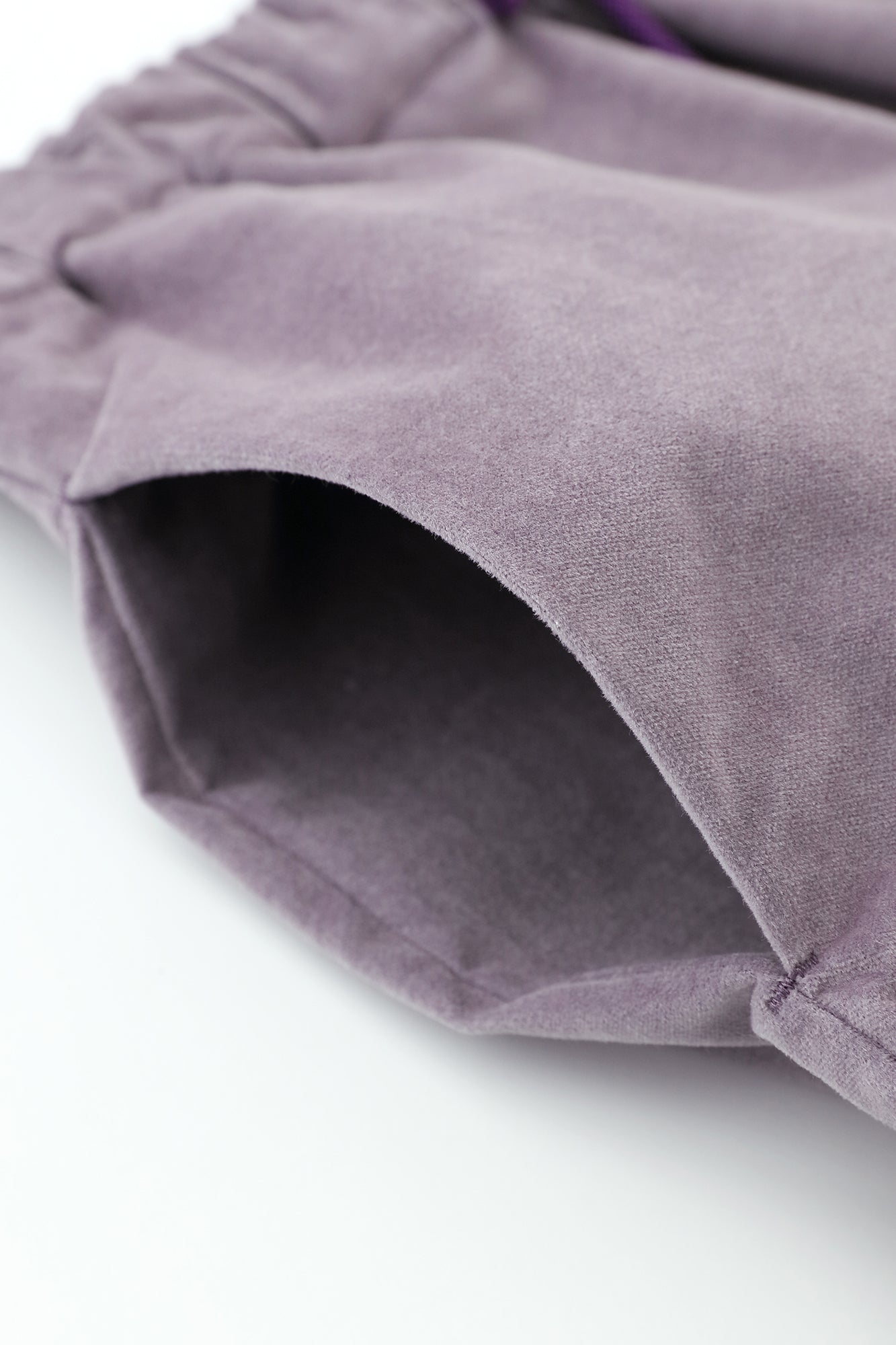 鑲嵌針織 休閒窄管長褲／棕色