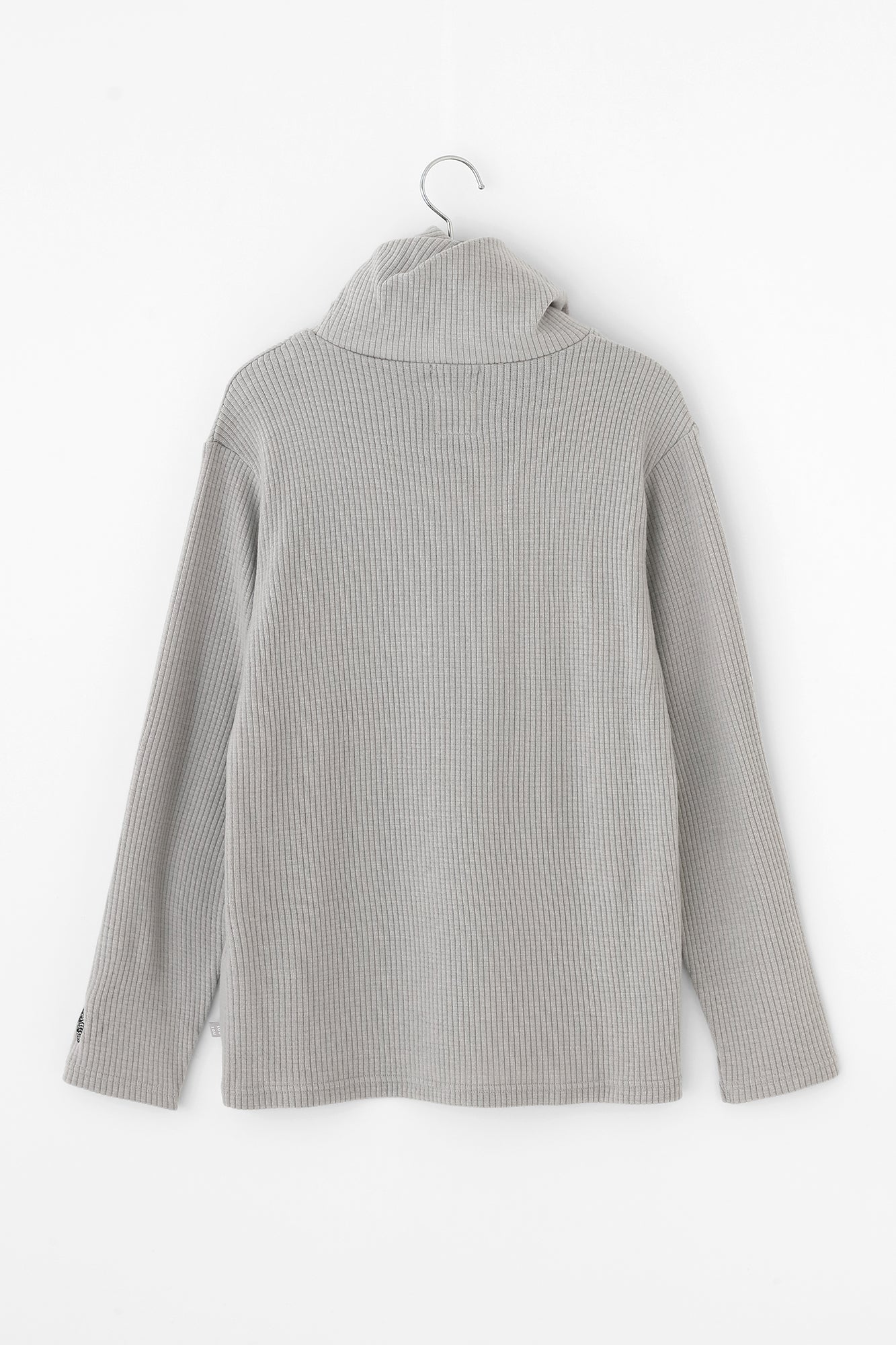 net限定】ソフトサーモ(R) リブニット ツイストタートル L/S／スカイグレー