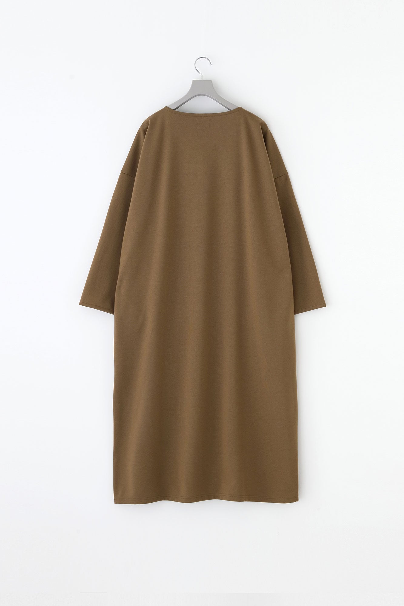 【預購】Soft Thermo(R) 羅紋針織布 船領 L/S OP 超長版／棕色（※預計於12月9日左右發貨）