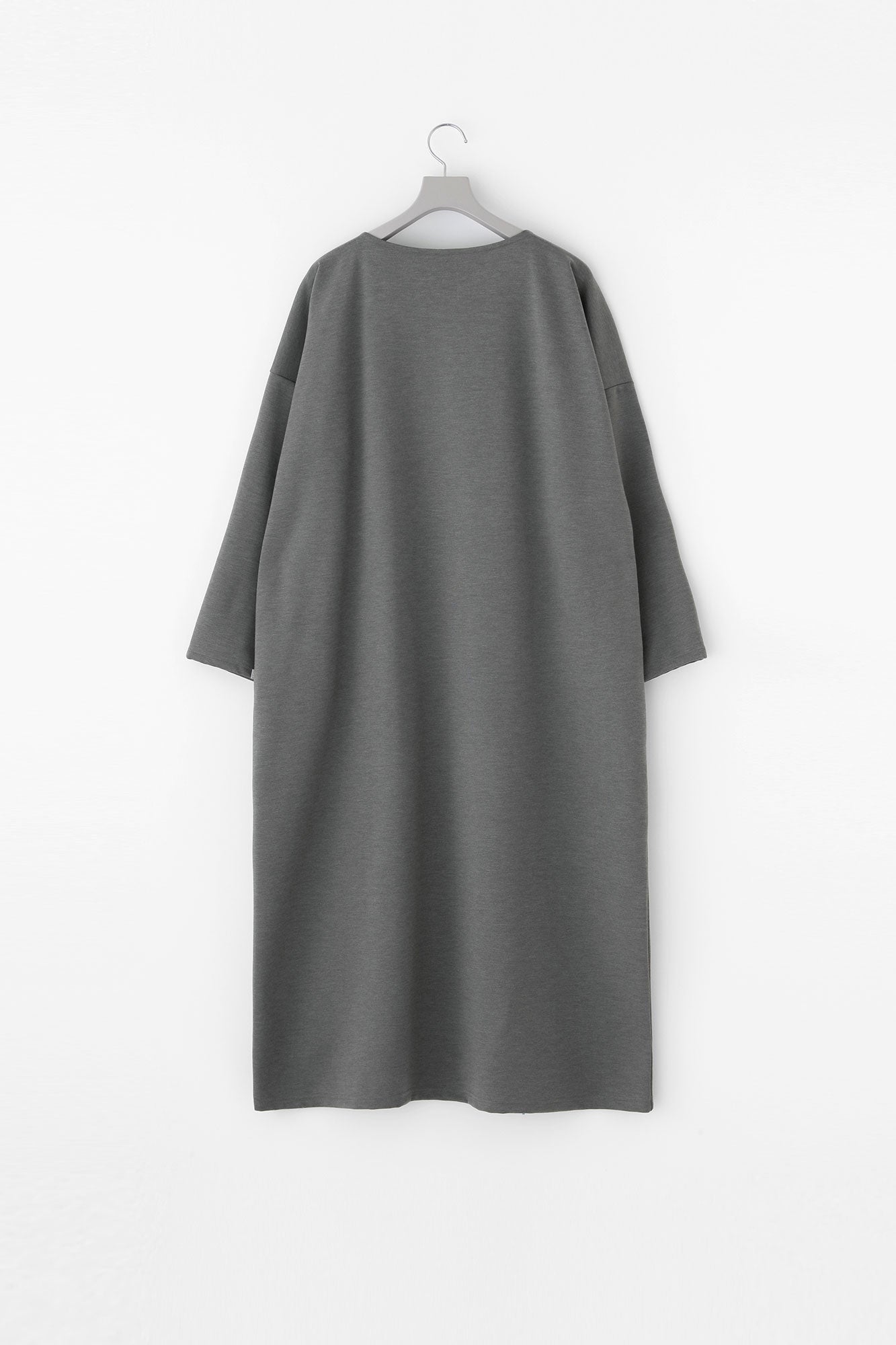 【預購】Soft Thermo(R) 羅紋針織布 船領 L/S OP 超長版／灰色（※預計於12月9日左右發貨）