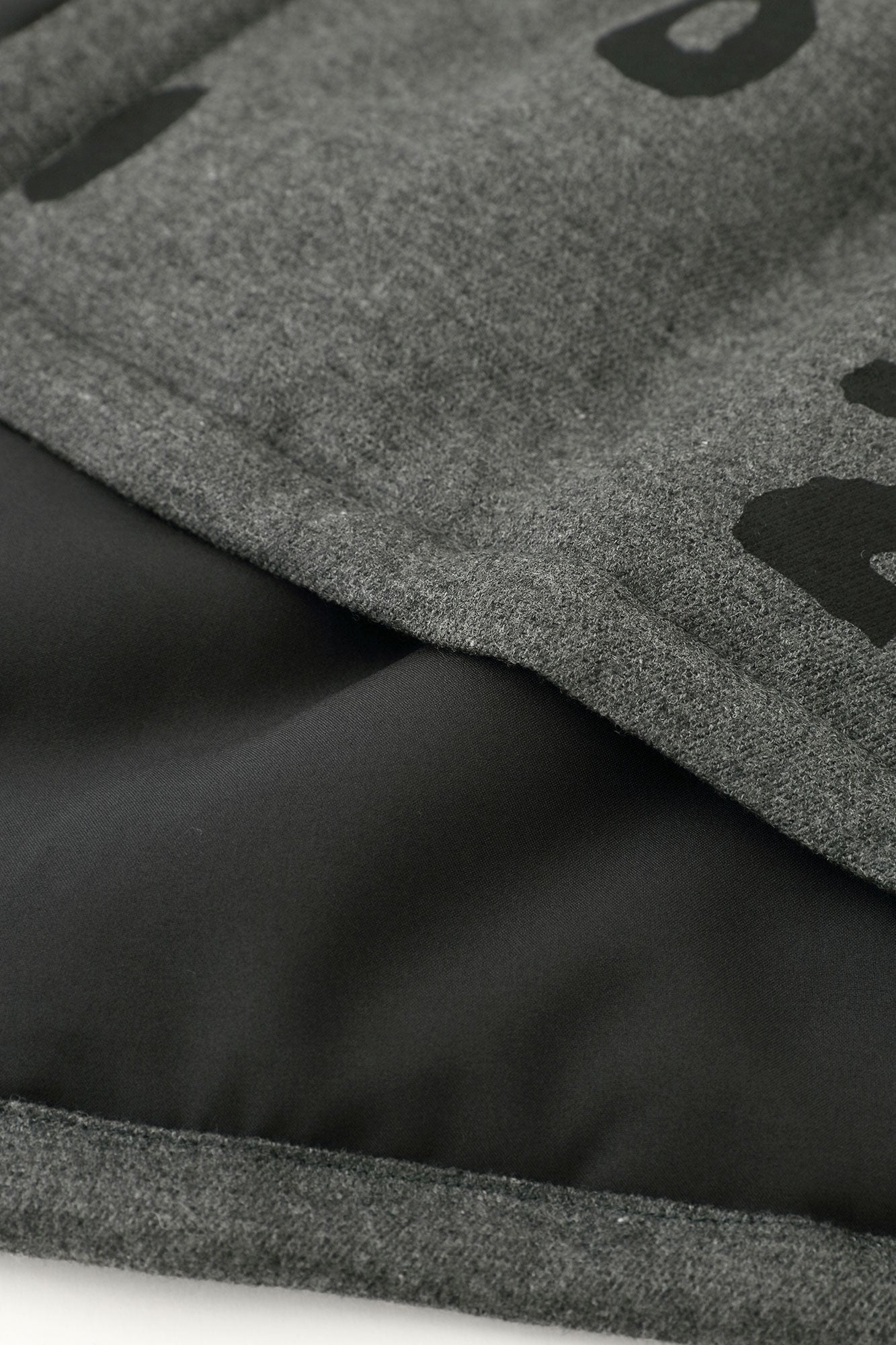 【Pre-order】Stretch Flannel Collarless Padded Coat／SO-SU-U Dark Grey（※Scheduled to be shipped around Dec 9）