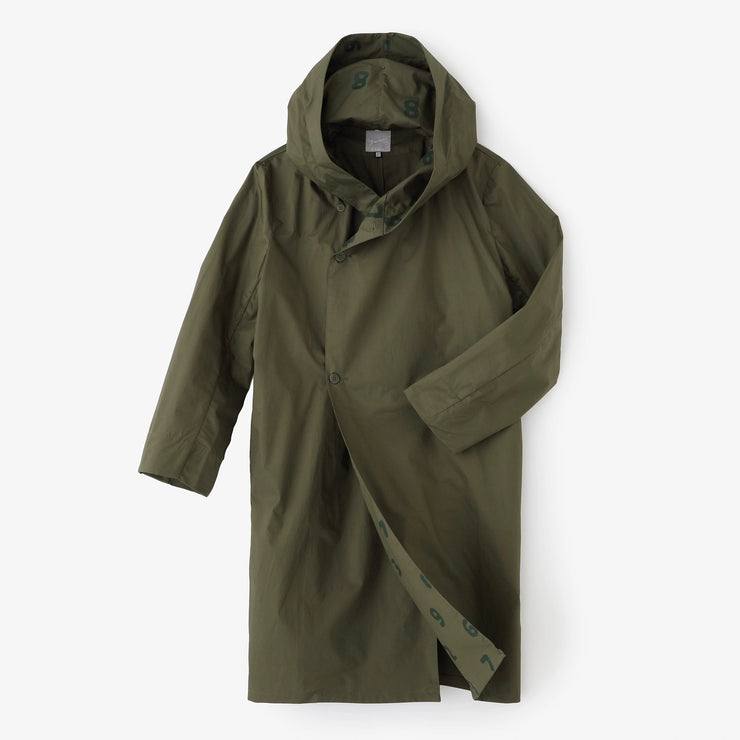 High-density Twill Weave Hooded Jacket / Khaki×SO-SU-U