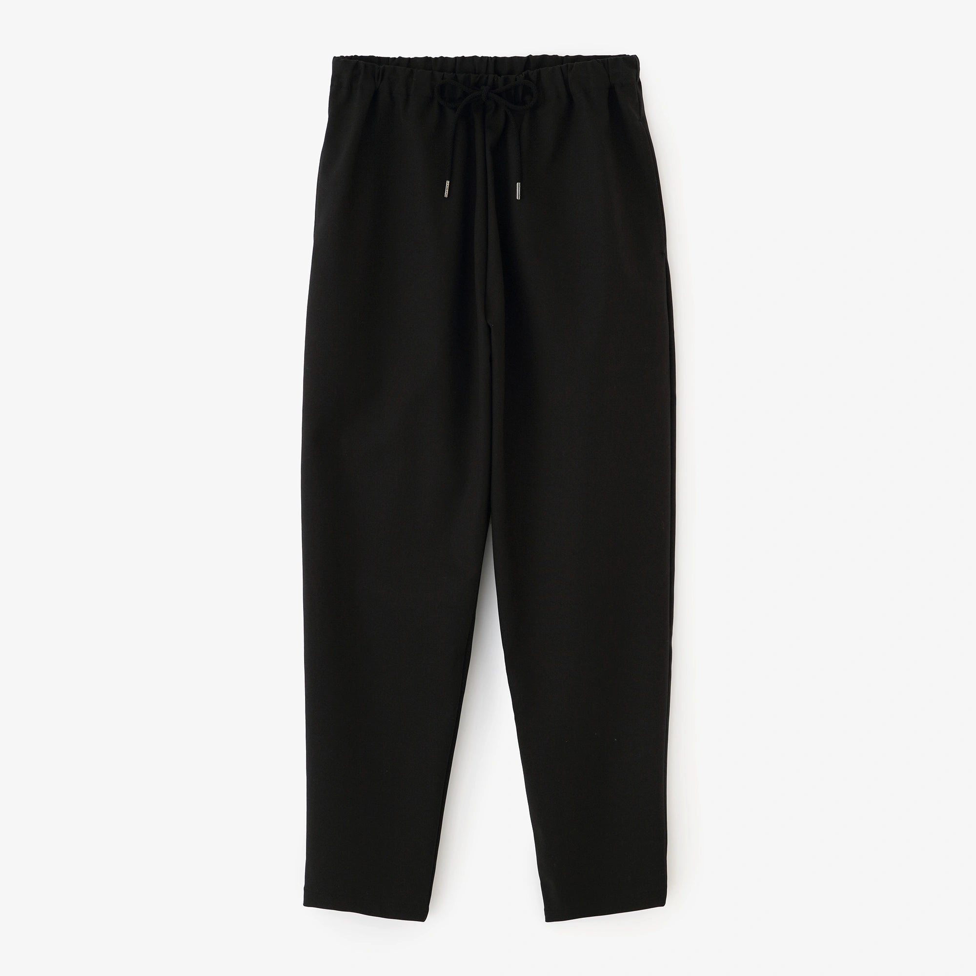 【3月17日頃発送予定】ダブルクロスストレッチ イージーテーパードパンツ／ブラック