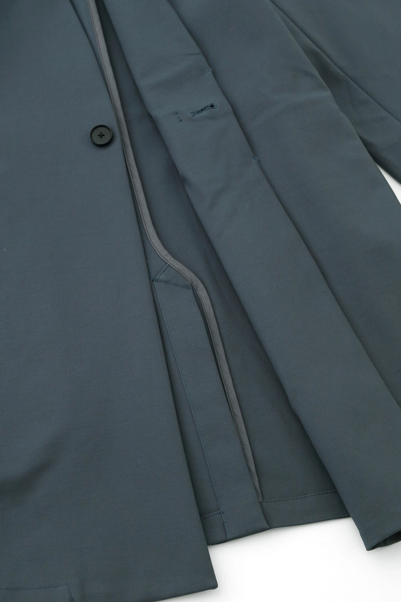 [Versand voraussichtlich um den 17. März] Double Cross Stretch Collarless Jacket/River Blue