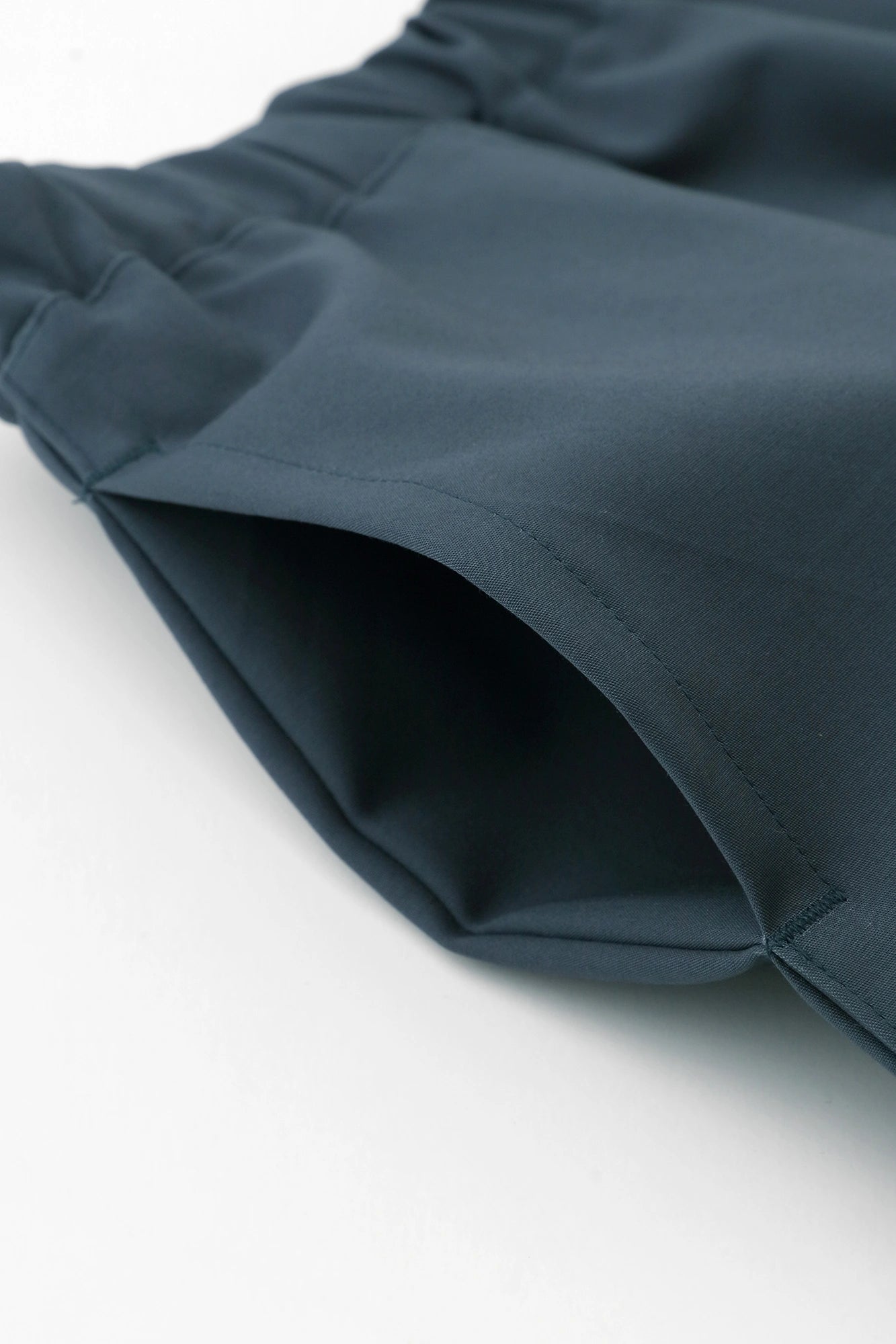 Double Cloth Stretch Tight Skirt／River Blue
