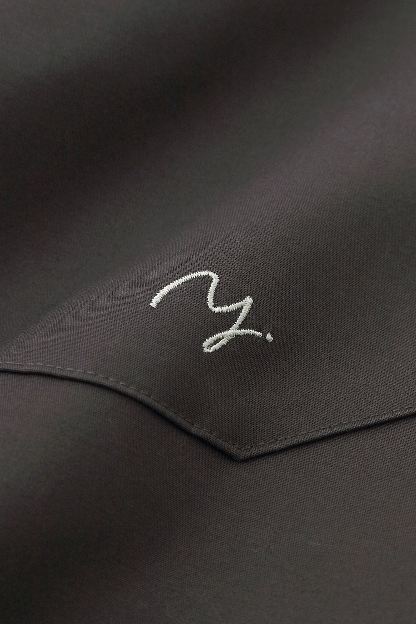 Double Cloth Stretch Tight Skirt／Dark gray