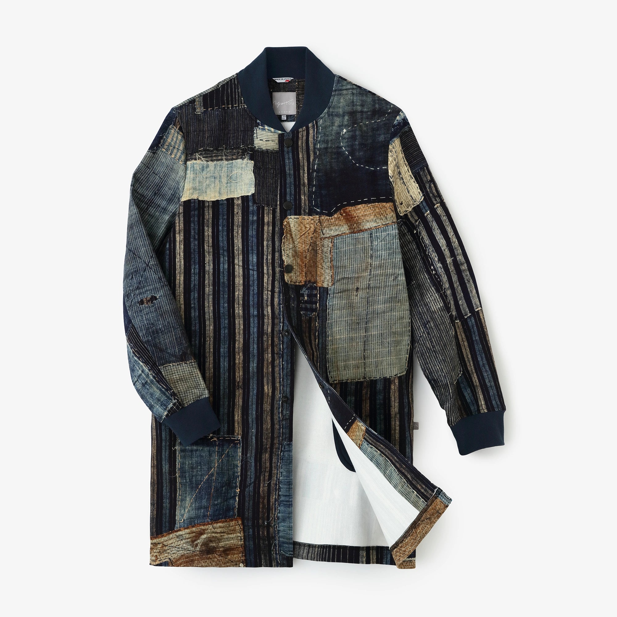 【3月17日頃発送予定】コットンリネン ツイルストレッチ ブルゾン／BORO II IJ