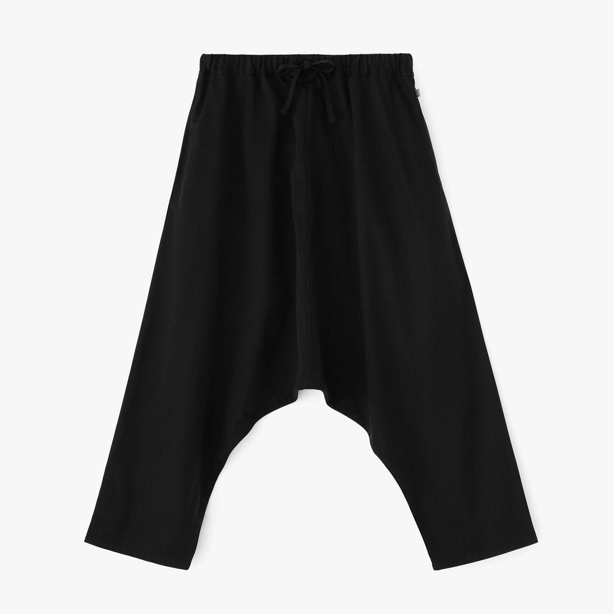 【3月17日頃発送予定】コットンキュプラ サルエルパンツ／ブラック