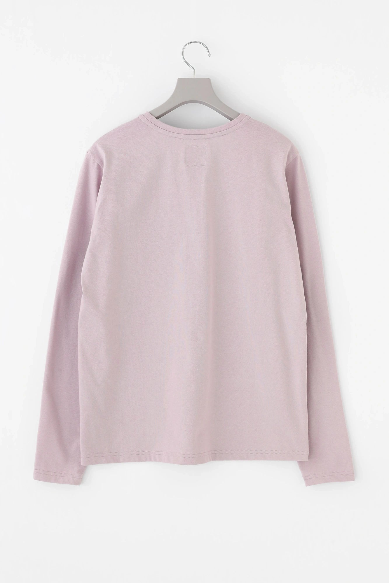 [Expédition prévue vers le 17 mars] T-shirt à manches longues et poche en jersey plaqué/Rose aube